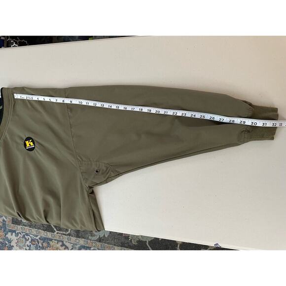 Men's LA Loving Windbreaker Jacket Olive Green Pullover Golf Mesh Lined Logo L - Picture 10 of 16